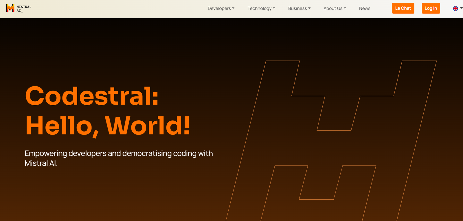 Codestral screenshot