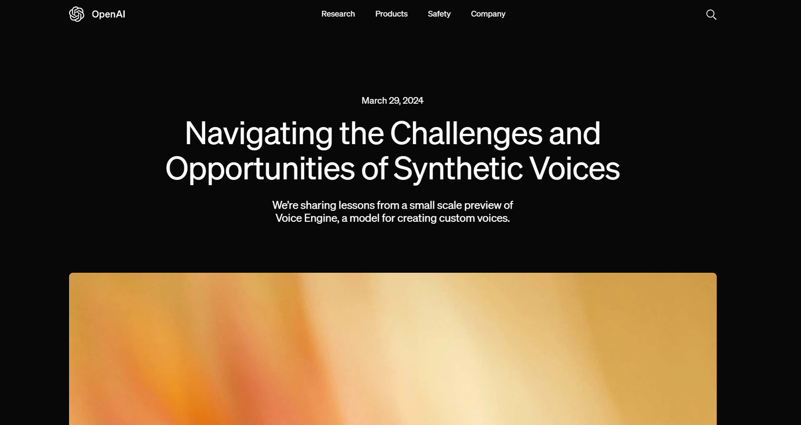 Voice Engine by OpenAI screenshot