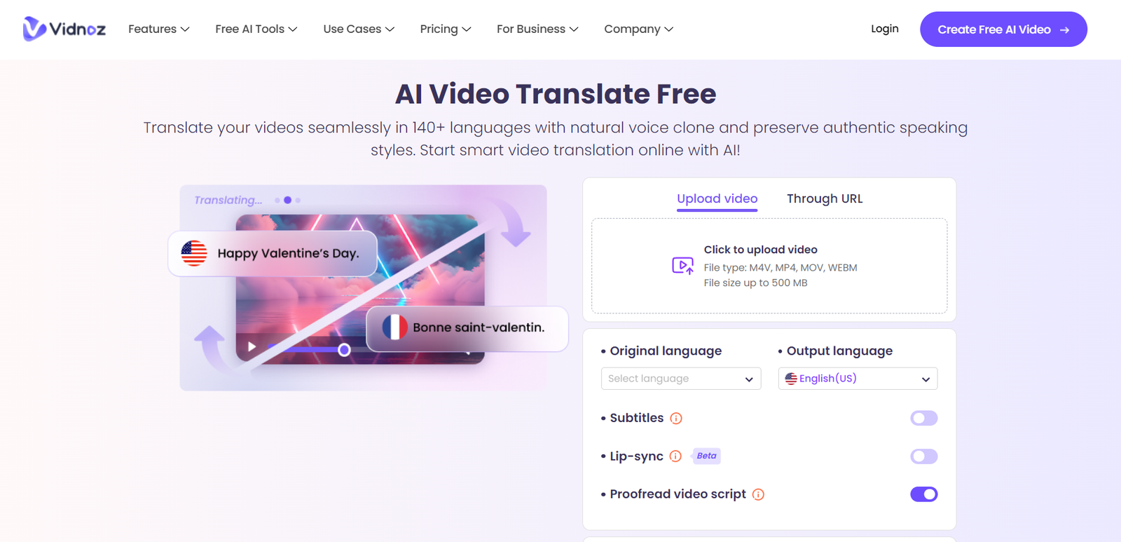 AI Video Translator screenshot