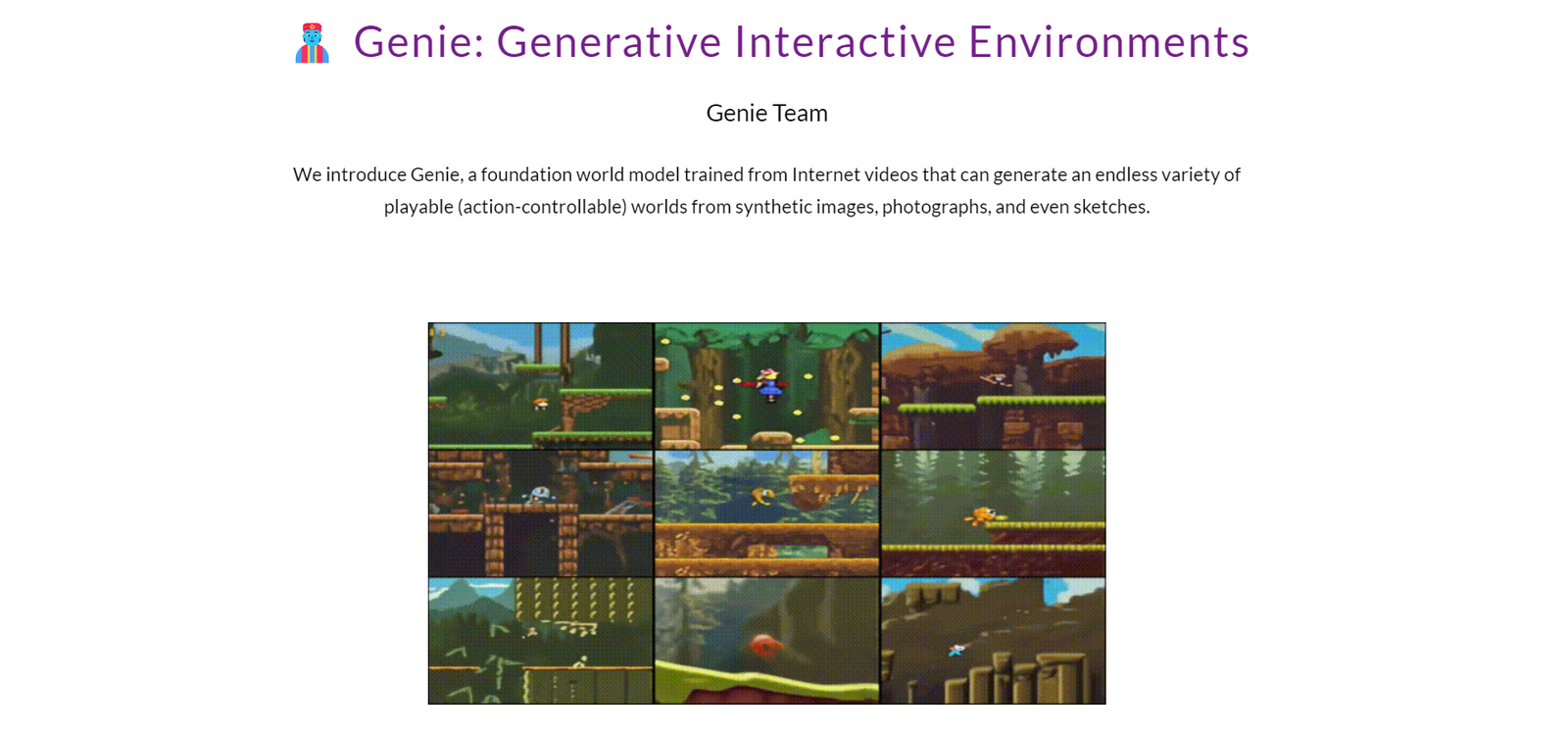 Genie by Deepmind screenshot