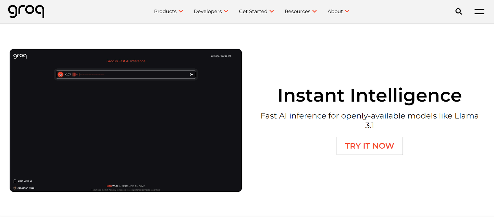 Groq screenshot