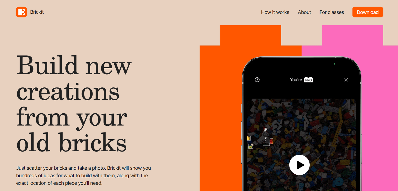 Brickit App screenshot