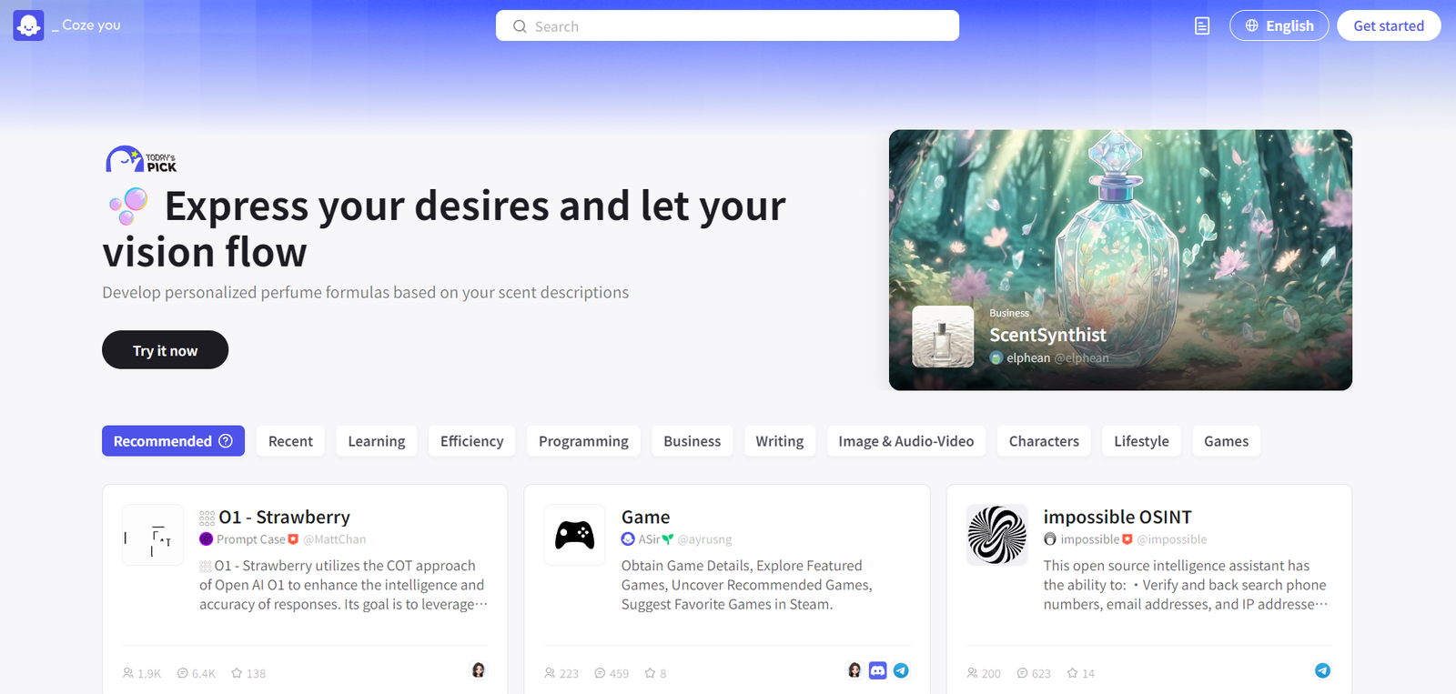Coze AI screenshot