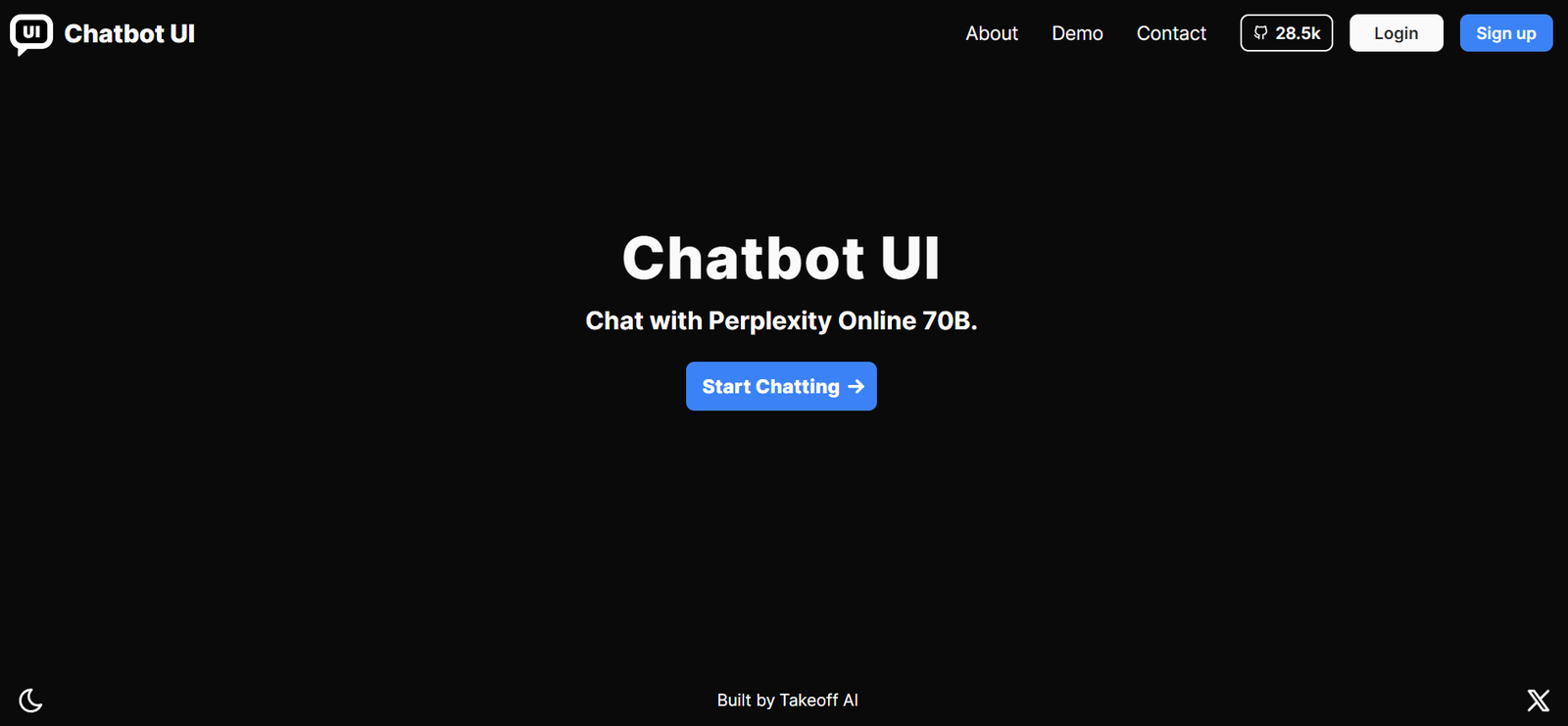 Chatbot UI AI screenshot