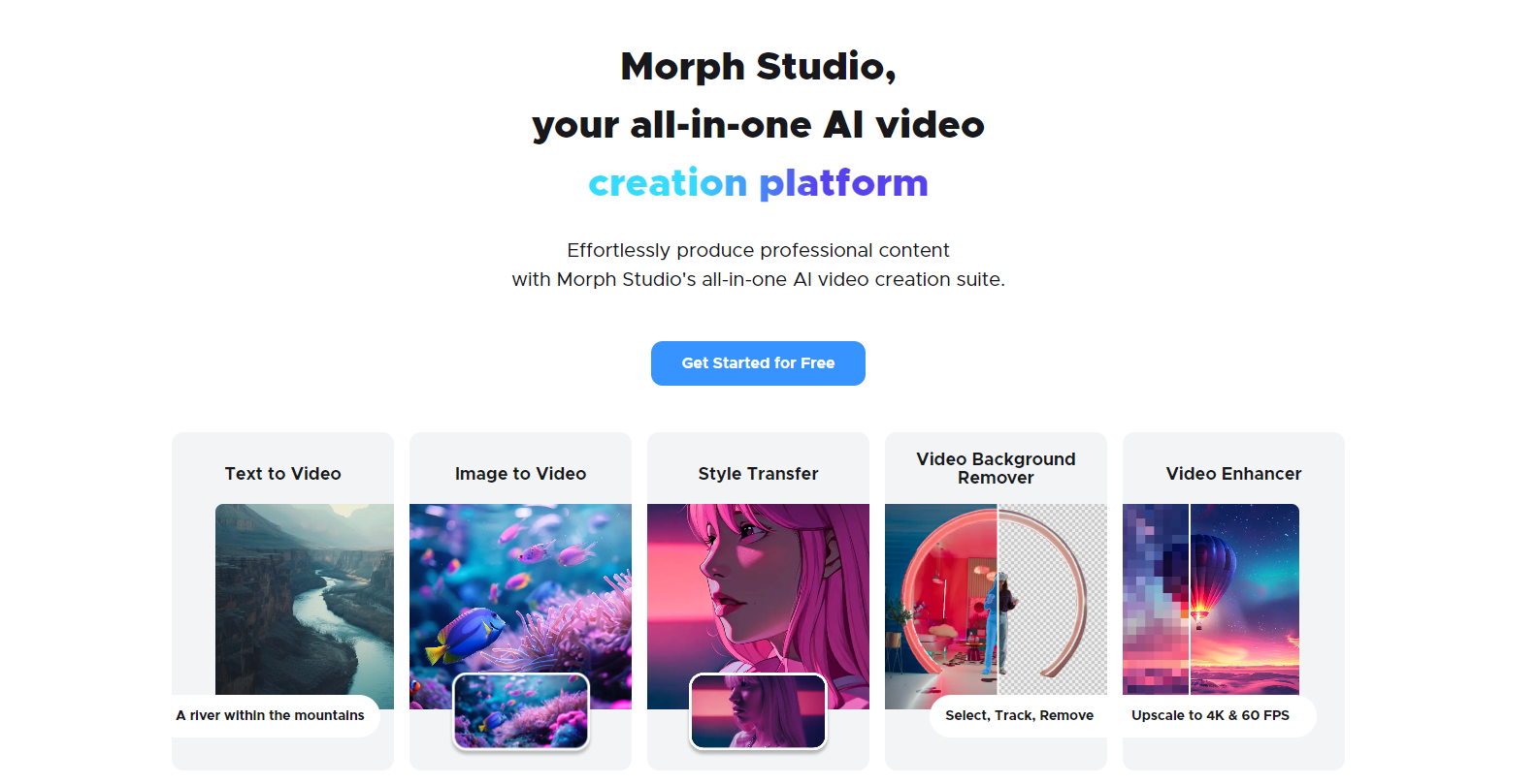 Morph Studio screenshot