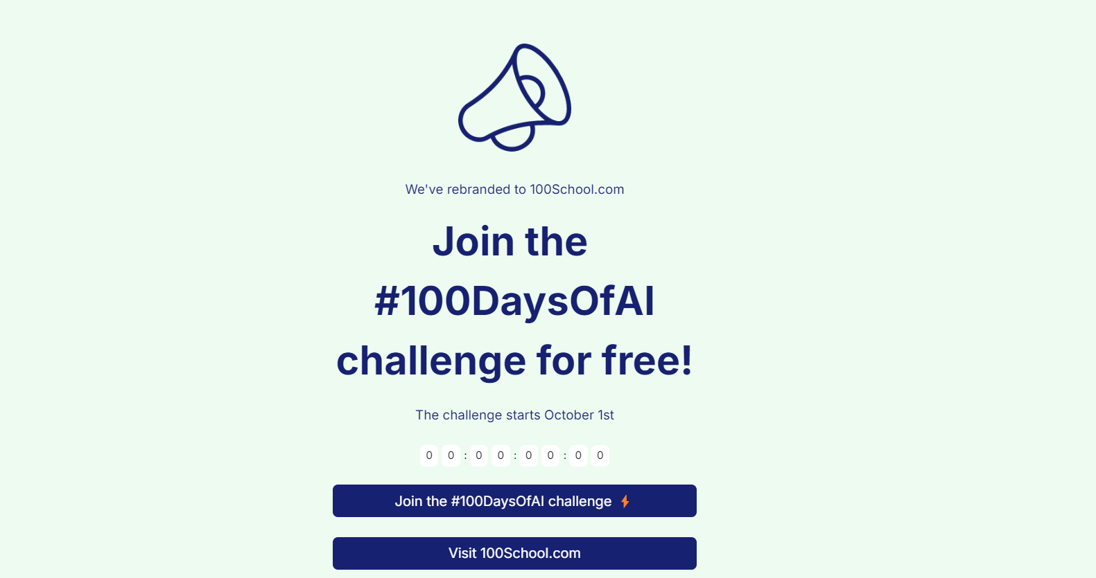 100 Days Of AI Challenge screenshot