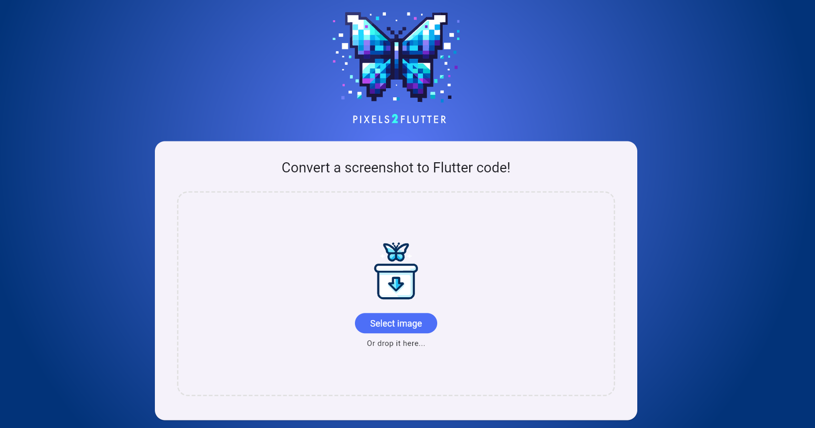 Pixels2Flutter screenshot
