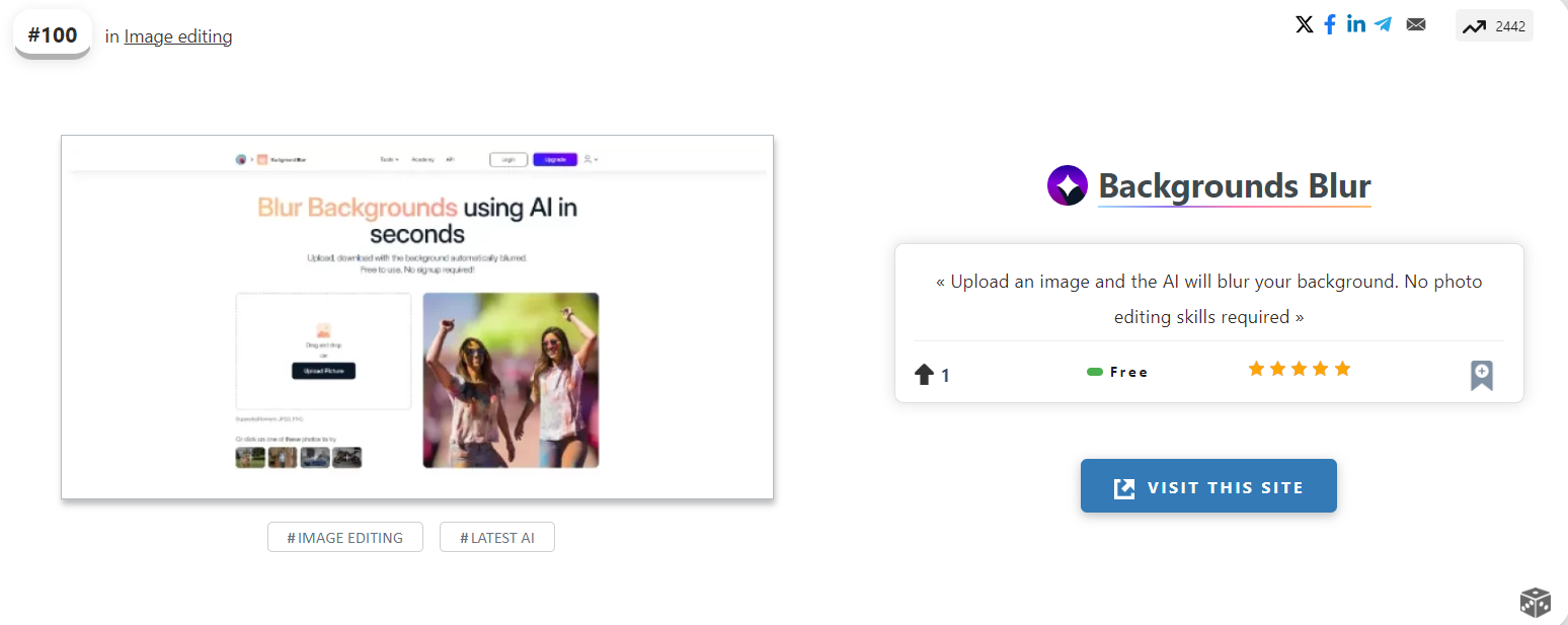 Backgrounds Blur screenshot