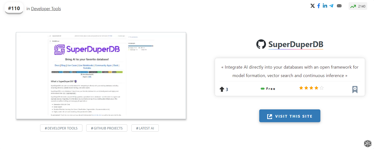 SuperDuperDB screenshot