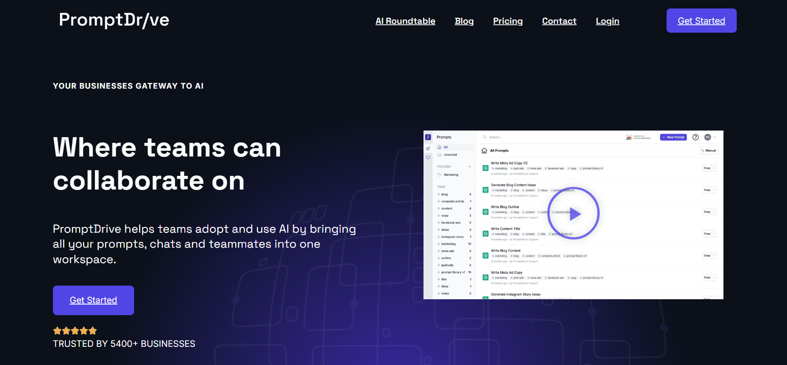 PromptDrive screenshot