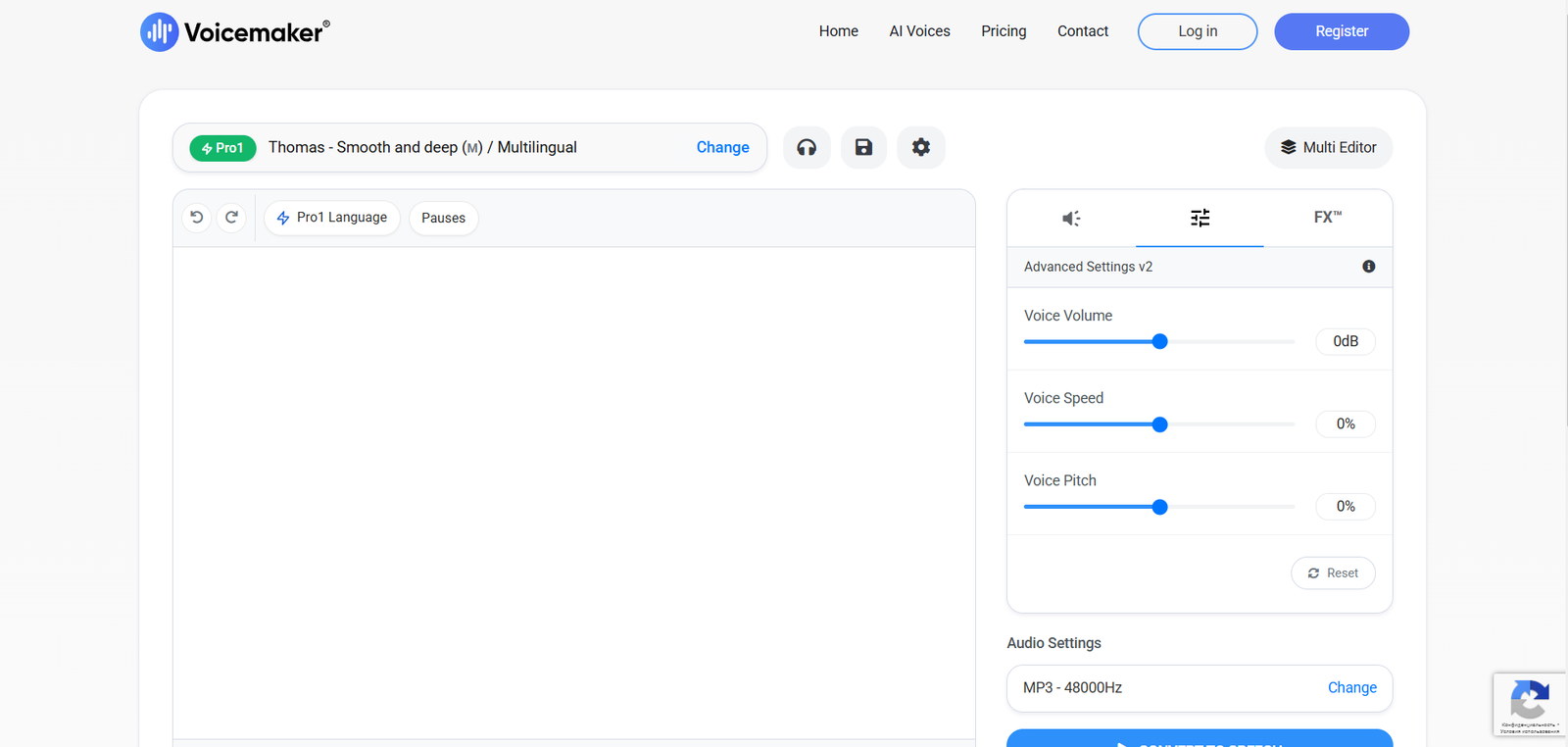 VoiceMaker AI screenshot