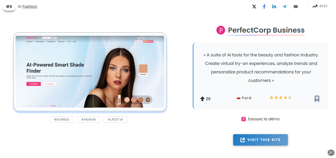 PerfectCorp Business screenshot