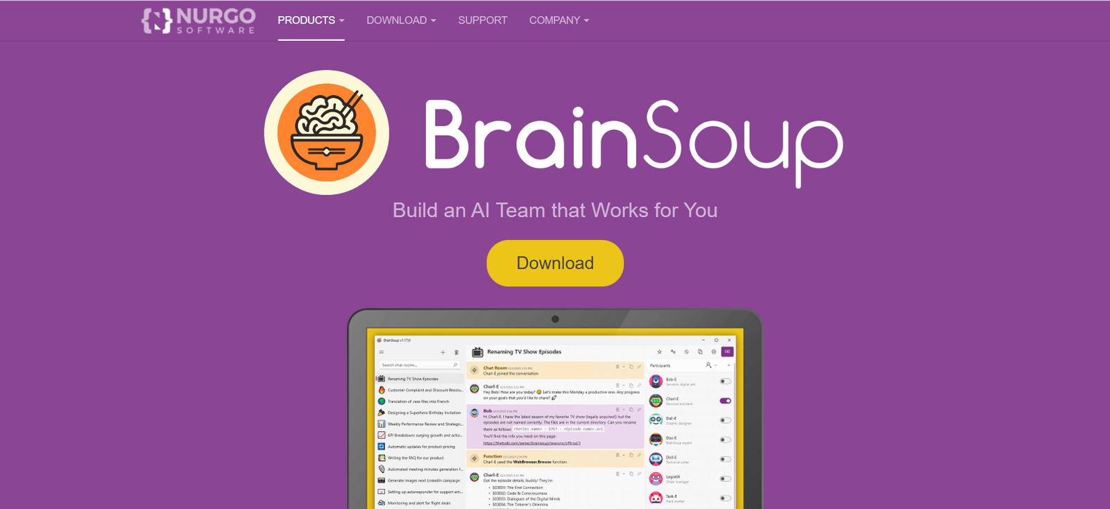 BrainSoup screenshot
