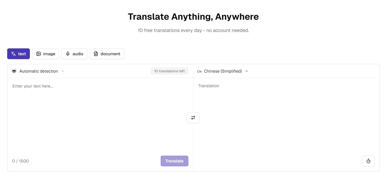 OpenL Translator screenshot