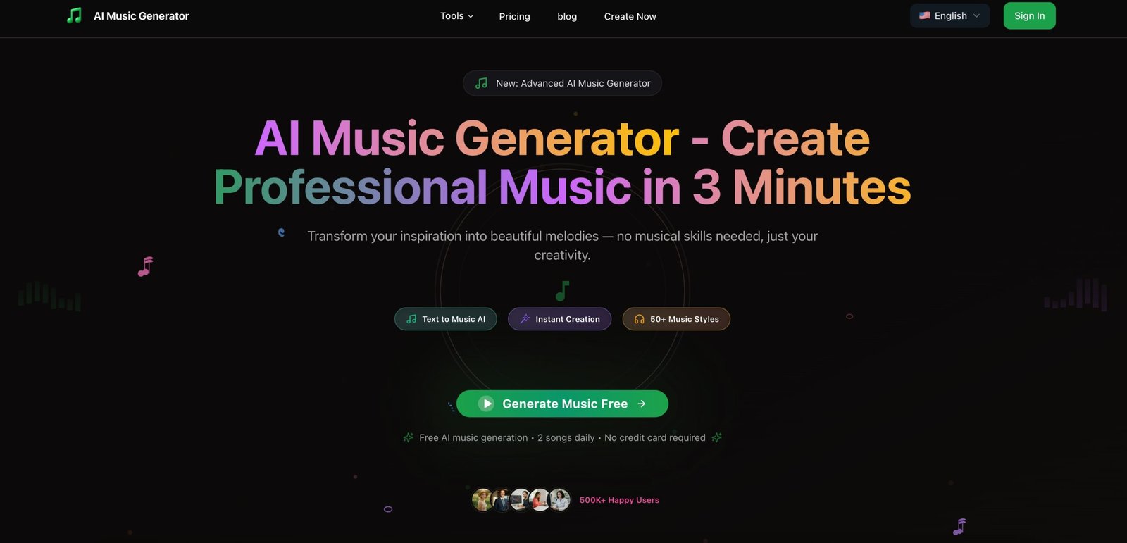 AI Music Generator screenshot
