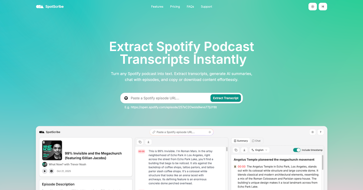 SpotScribe screenshot