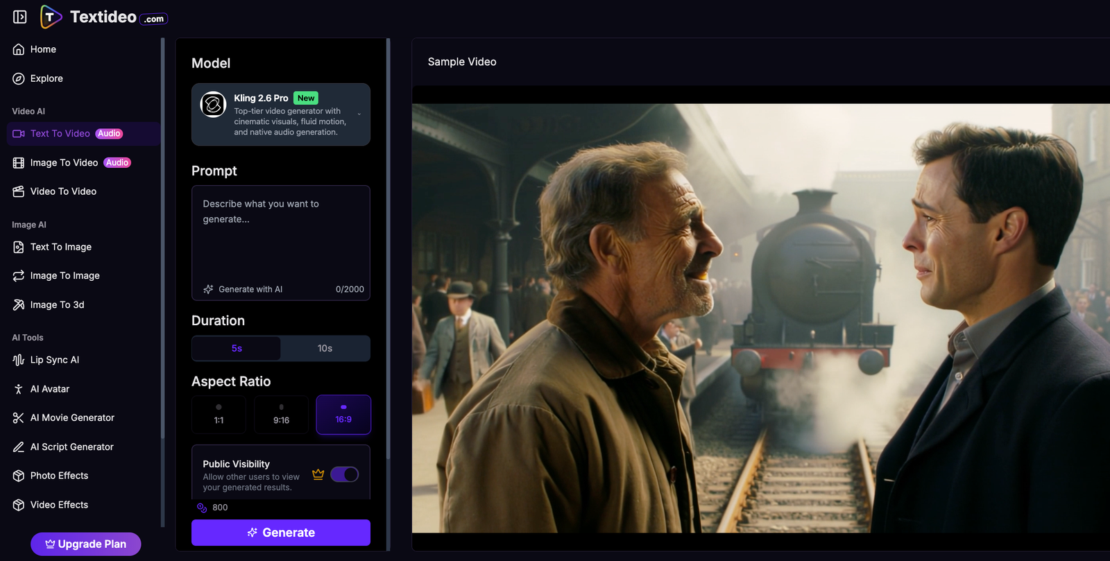 Textideo screenshot